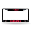 #1 Dad Georgia Black Chrome Frame