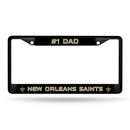 # 1 Dad Saints Black Chrome Frame