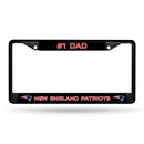 # 1 Dad Patriots Black Chrome Frame