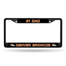 # 1 Dad Broncos Black Chrome Frame