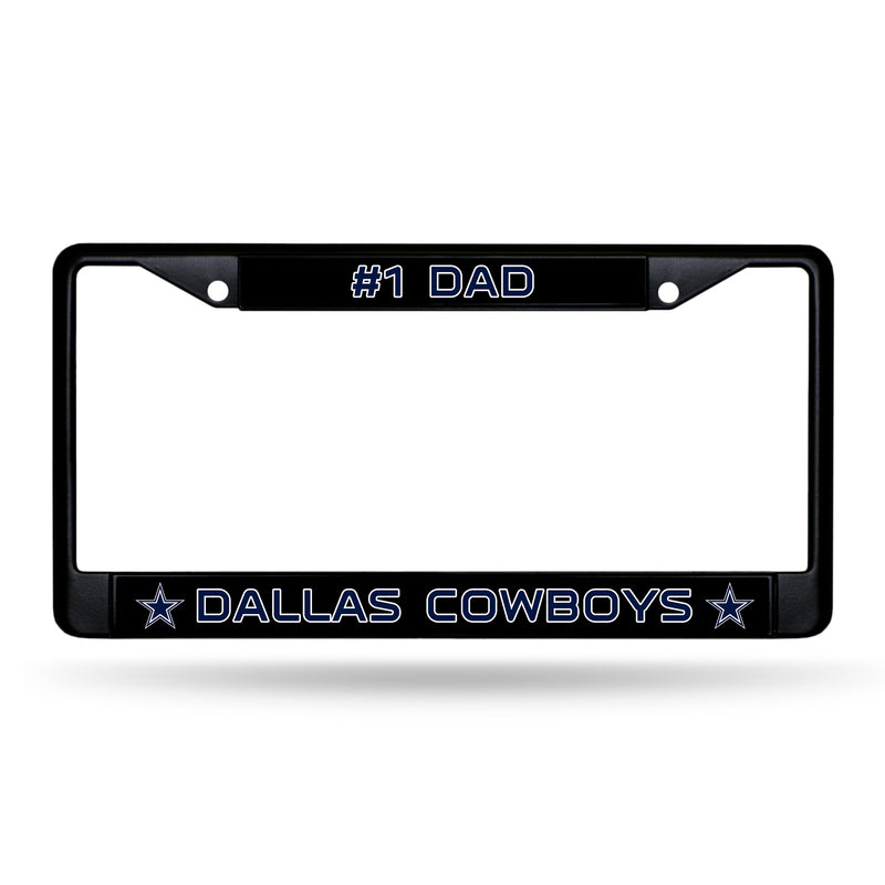 # 1 Dad Cowboys Black Chrome Frame