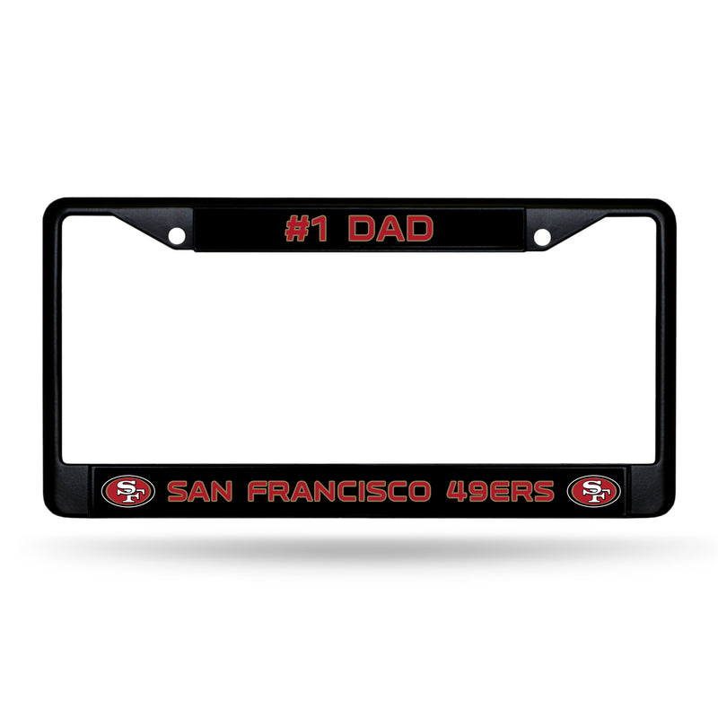 # 1 Dad 49Ers Black Chrome Frame