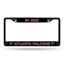 # 1 Dad Falcons Black Chrome Frame