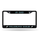 # 1 Dad Eagles Black Chrome Frame