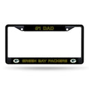 # 1 Dad Packers Black Chrome Frame