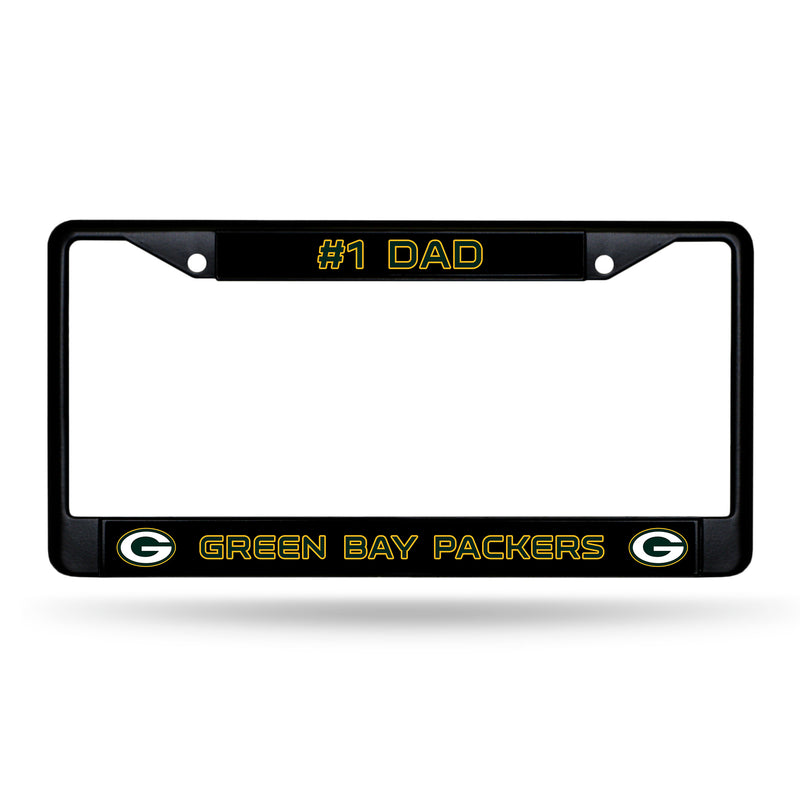 # 1 Dad Packers Black Chrome Frame