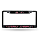 # 1 Dad Cardinals - Az Black Chrome Frame