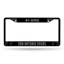 #1 Dad Spurs Black Chrome Frame