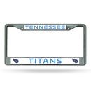 NFL Tennessee Titans 12" x 6" Silver Chrome Car/Truck/SUV Auto Accessory By Rico Industries