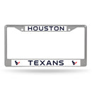 Houston Texans Chrome License Plate Frame