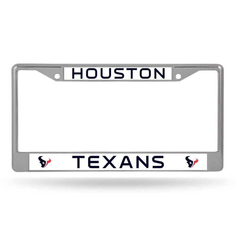Houston Texans Chrome License Plate Frame