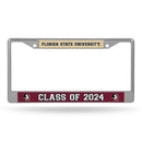 Florida State Class Of 2024 Chrome Frame (Decal Insert)