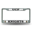 NCAA Central Florida Knights 12" x 6" Silver Chrome Car/Truck/SUV Auto Accessory By Rico Industries
