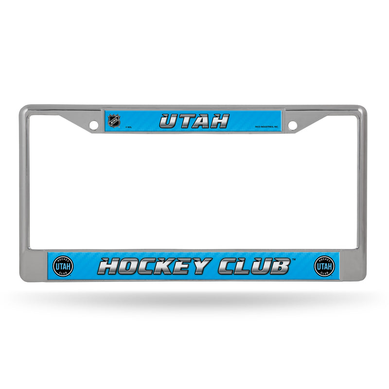 Utah Hockey Club Chrome License Plate Frame (Printed Insert)