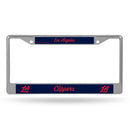 Los Angeles Clippers Chrome License Plate Frame (Printed Inserts) - Secondary Design