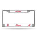 Los Angeles Clippers Chrome License Plate Frame - Secondary Design