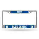 Duke Blue Devils Chrome License Plate Frame (Printed Inserts)