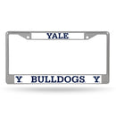 Yale Bulldogs Chrome License Plate Frame