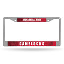 Jacksonville State Gamecocks Chrome License Plate Frame (Printed Inserts)