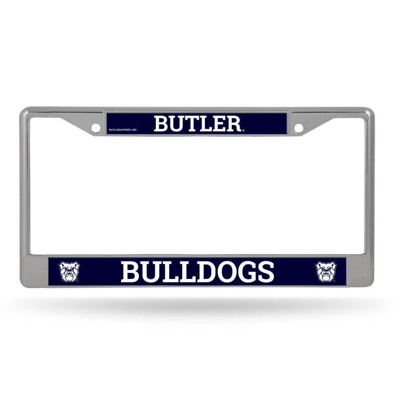 Butler Bulldogs Chrome License Plate Frame (Printed Insert)