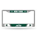 New York Jets Chrome License Plate Frame (Printed Inserts)