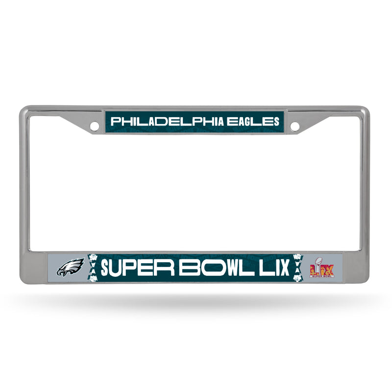 Philadelphia Eagles 2025 Super Bowl LIX Bound Chrome Frame