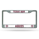NCAA Texas A&M Aggies 12" x 6" Silver Chrome Car/Truck/SUV Auto Accessory By Rico Industries