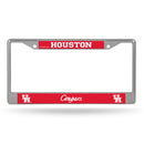 Houston Cougars Chrome License Plate Frame (Decal Insert)