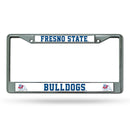 NCAA Fresno State Bulldogs 12" x 6" Silver Chrome Car/Truck/SUV Auto Accessory By Rico Industries