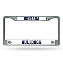 NCAA Gonzaga Bulldogs 12" x 6" Silver Chrome Car/Truck/SUV Auto Accessory By Rico Industries