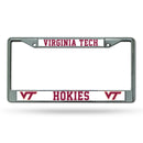 NCAA Virginia Tech Hokies 12" x 6" Silver Chrome Car/Truck/SUV Auto Accessory By Rico Industries