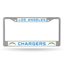 NFL Los Angeles Chargers 12" x 6" Silver Chrome Car/Truck/SUV Auto Accessory By Rico Industries