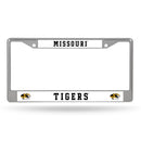 NCAA Missouri Tigers 12" x 6" Silver Chrome Car/Truck/SUV Auto Accessory By Rico Industries