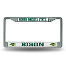 NCAA North Dakota State Bisons 12" x 6" Silver Chrome Car/Truck/SUV Auto Accessory By Rico Industries