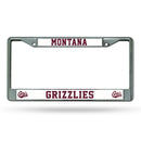 NCAA Montana Grizzlies 12" x 6" Silver Chrome Car/Truck/SUV Auto Accessory By Rico Industries