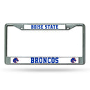 NCAA Boise State Broncos 12" x 6" Silver Chrome Car/Truck/SUV Auto Accessory By Rico Industries