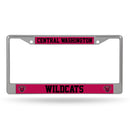 Central Washington Wildcats Chrome Frame with Printed Inserts