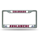 NHL Colorado Avalanche 12" x 6" Silver Chrome Car/Truck/SUV Auto Accessory By Rico Industries