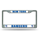 NHL New York Rangers 12" x 6" Silver Chrome Car/Truck/SUV Auto Accessory By Rico Industries