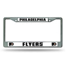 NHL Philadelphia Flyers 12" x 6" Silver Chrome Car/Truck/SUV Auto Accessory By Rico Industries