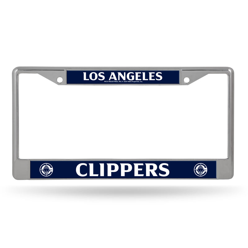 Los Angeles Clippers Chrome License Plate Frame (Printed Insert)