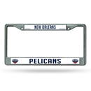 New Orleans Pelicans Chrome License Plate Frame