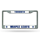 NHL Toronto Maple Leafs 12" x 6" Silver Chrome Car/Truck/SUV Auto Accessory By Rico Industries