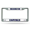 NHL Washington Capitals 12" x 6" Silver Chrome Car/Truck/SUV Auto Accessory By Rico Industries