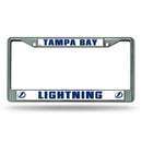 NHL Tampa Bay Lightning 12" x 6" Silver Chrome Car/Truck/SUV Auto Accessory By Rico Industries