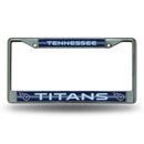 Tennessee Titans 12" x 6" Silver Bling Chrome Frame