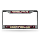 Florida State Seminoles 12" x 6" Silver Bling Chrome Frame