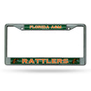 Florida A&M Rattlers 12" x 6" Silver Bling Chrome Frame