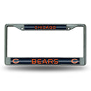Chicago Bears 12" x 6" Silver Bling Chrome Frame