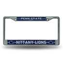 Penn State Nittany Lions 12" x 6" Silver Bling Chrome Frame